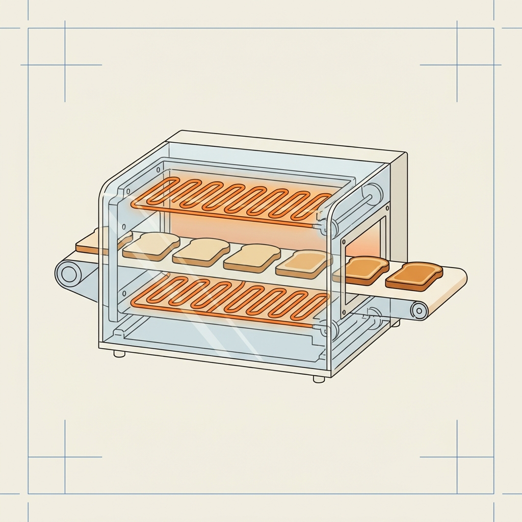 Concept B — Conveyor toaster